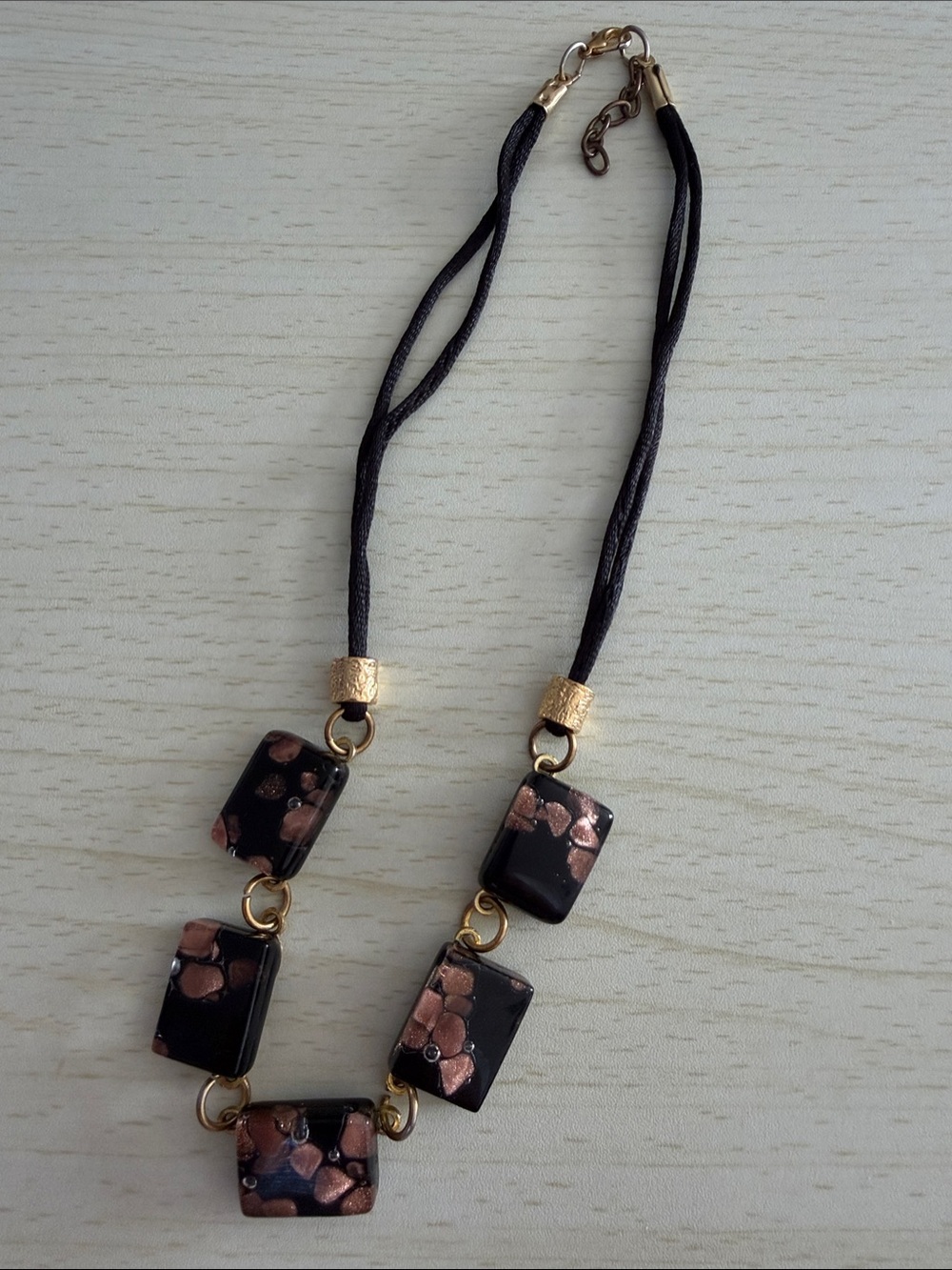 Black and Copper Accent Women's Necklace
